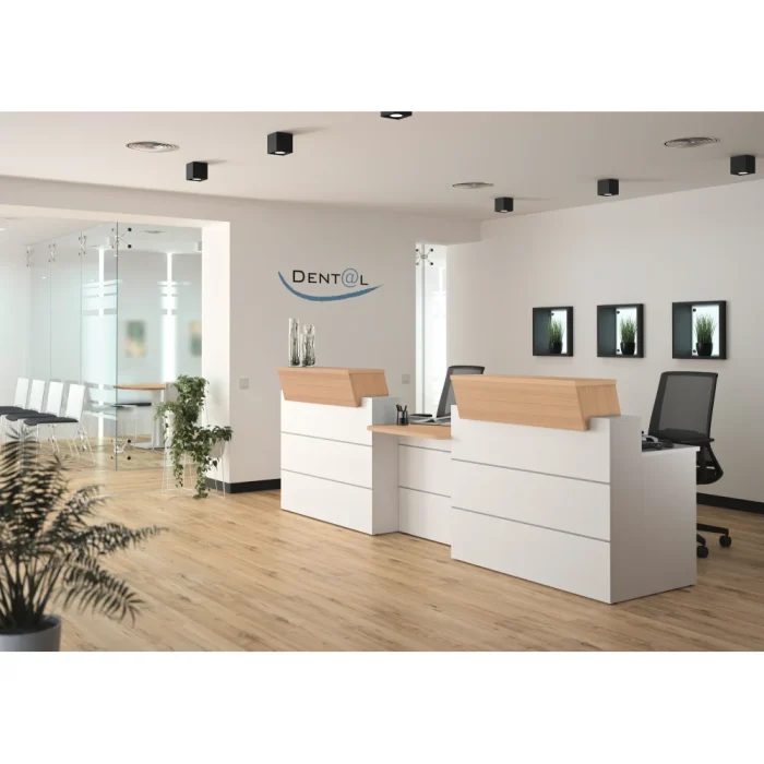 5 Banca de recepție joasă și dreaptă pentru persoane cu mobilitate redusă, lățime 80 cm,