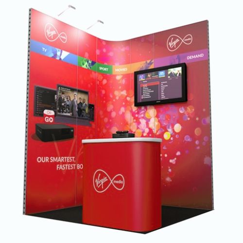 Exhibition stand-2mx2m - L-shape